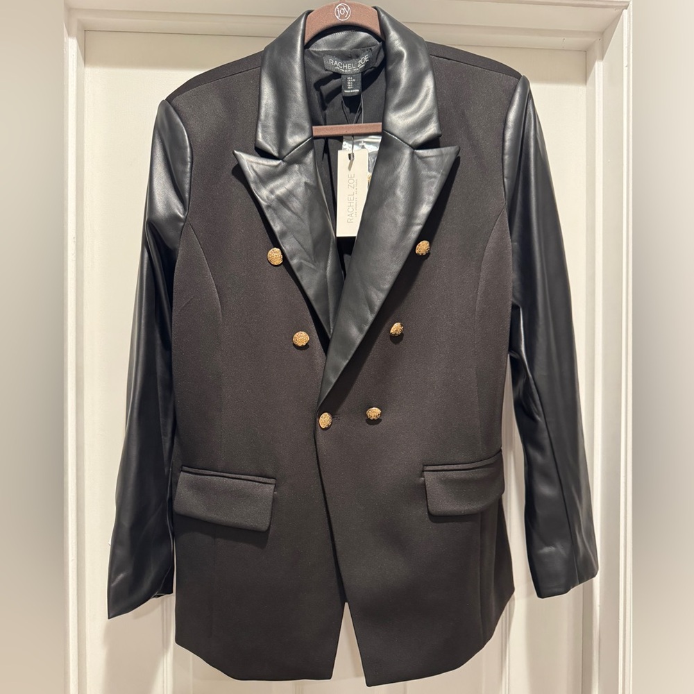 Rachel Zoe Black Blazer with Gold Buttons